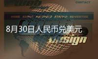 8月30日人民幣兌美元中間價上調175個基點