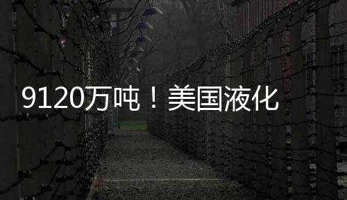 9120萬噸！美國液化天然氣出口首登全球第一