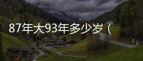87年大93年多少歲（93年多少歲）