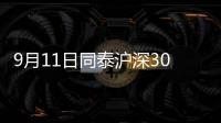 9月11日同泰滬深300量化增強C凈值下跌0.43%