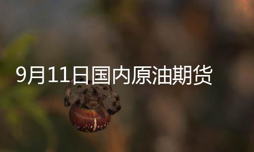 9月11日國(guó)內(nèi)原油期貨跌1.19%