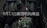 9月13日期貨機構商品看盤匯總