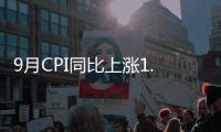 9月CPI同比上漲1.9% PPI降3.6%