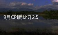 9月CPI同比升2.5%創7個月新高 食品價格上漲3.6%