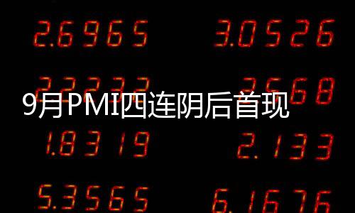 9月PMI四連陰后首現(xiàn)回升 穩(wěn)增長(zhǎng)措施初現(xiàn)成效