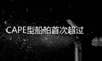 CAPE型船舶首次超過2000艘，自2010年以來規(guī)模翻一番