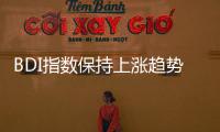 BDI指數保持上漲趨勢，報1212點