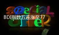 BDI指數五連漲至778點
