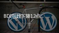 BDI指數下降12點 報1586點