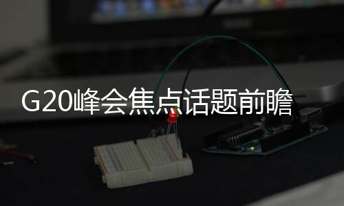 G20峰會(huì)焦點(diǎn)話題前瞻