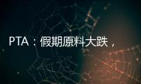 PTA：假期原料大跌，織機開工提升