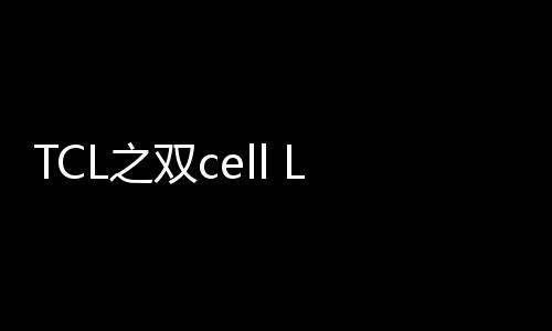 TCL之雙cell LCD顯示技術,經驗交流