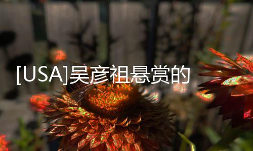 [USA]吳彥祖懸賞的嫌犯抓到啦