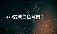 caxa變成白色背景（caxa背景怎么變白）