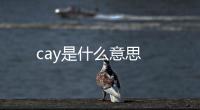 cay是什么意思