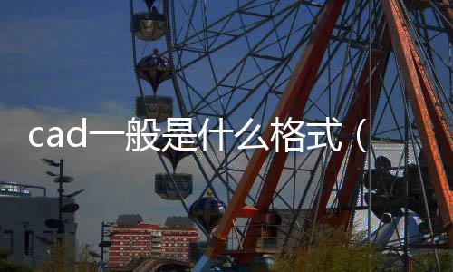 cad一般是什么格式（cad格式是什么）