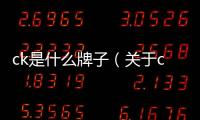 ck是什么牌子（關于ck是什么牌子的基本情況說明介紹）