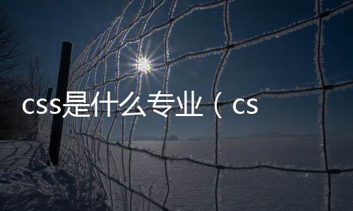 css是什么專業（css是什么）