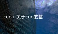 cuo（關于cuo的基本情況說明介紹）