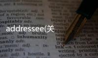 addressee(關于addressee簡述)
