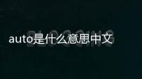 auto是什么意思中文翻譯，auto是什么意思中文