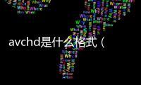 avchd是什么格式（AVCHD）