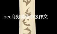 bec商務(wù)英語中級作文模板 bec商務(wù)英語中級作文
