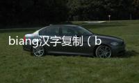 biang漢字復(fù)制（biangbiang面字復(fù)制）
