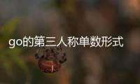 go的第三人稱單數形式和現在分詞形式