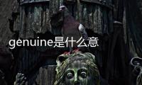 genuine是什么意思 genuine
