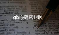 gb嵌縫密封膠