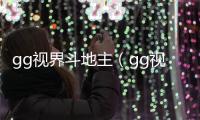 gg視界斗地主（gg視界）