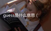guess是什么意思（guess怎么讀音）