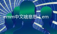 emm中文啥意思（emm什么意思中文意思）