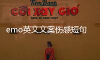 emo英文文案傷感短句（一些emo的文案）