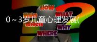 0～3歲兒童心理發展(關于0～3歲兒童心理發展簡述)
