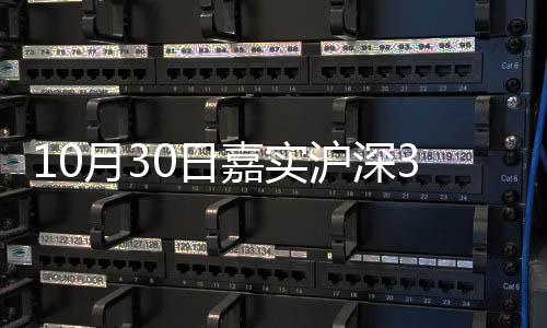 10月30日嘉實滬深300紅利低波動ETF凈值下跌1.27%