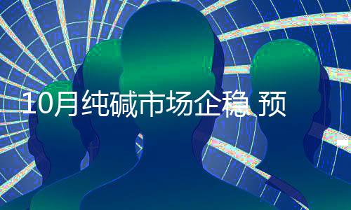 10月純堿市場企穩 預計11月純堿行業阻力大,行業資訊
