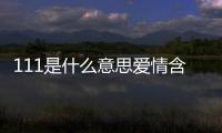 111是什么意思愛情含義111是什么意思