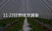 11·23甘肅銻泄漏事件(關(guān)于11·23甘肅銻泄漏事件簡述)