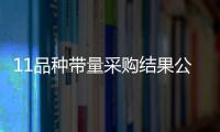 11品種帶量采購結(jié)果公布！