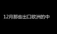 12月那些出口歐洲的中國電動車銷量怎么樣？