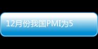 12月份我國PMI為50.3% 環比上升1.3個百分點