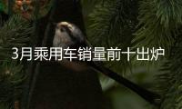 3月乘用車銷量前十出爐 北京現(xiàn)代跌出十強(qiáng)