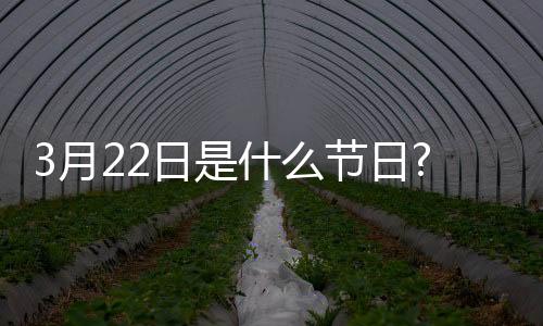 3月22日是什么節日?（三月22日是什么節日）