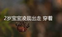 2歲寶寶凌晨出走 穿著紙尿褲在路上搖搖晃晃
