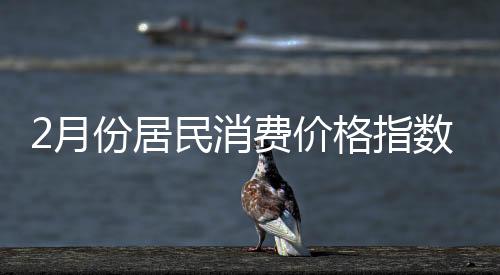 2月份居民消費價格指數下降1.3%_