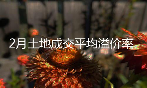 2月土地成交平均溢價率創(chuàng)近四年來新高;華潤置地超60億元北京拿地