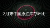 2月末中國原油庫存環(huán)比降2% 柴油庫存環(huán)比增28%