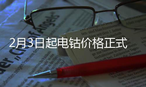 2月3日起電鈷價格正式改為每日價格